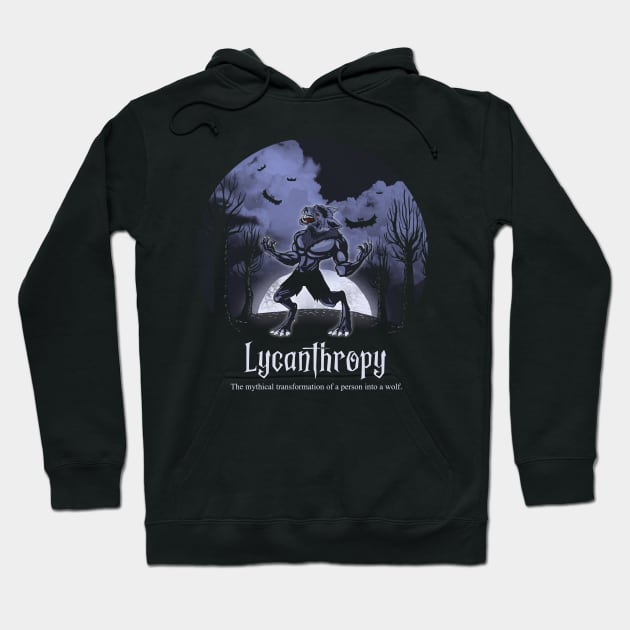 Halloween Wolf Lycanthropy Hoodie by Jandjprints